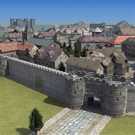 medieval walled town
